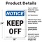 Signmission Keep Off, 18 in W x Rectangle, Plastic OS-2PACK-NS-P-1824-V-13832 - alternate 2